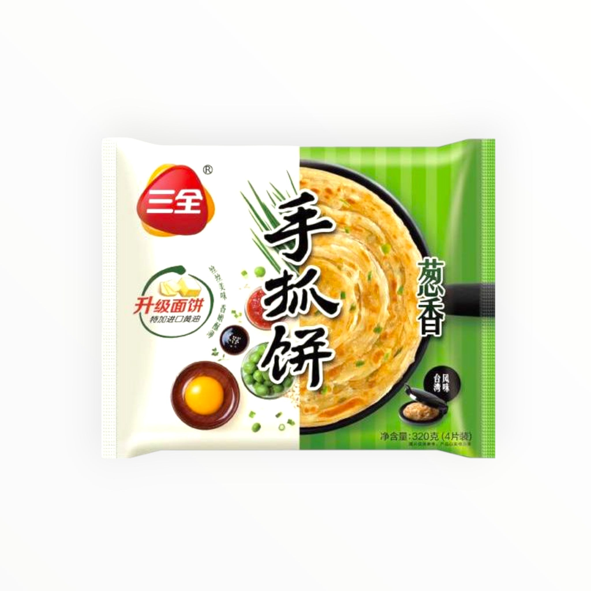 三全 葱香千丝抓饼 320g