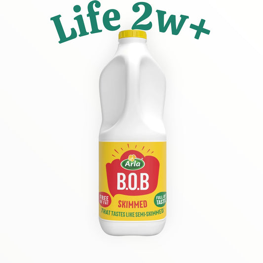 Arla BOB Skimmed Milk Tastes like Semi Skimmed 半脂牛奶 周三/周五